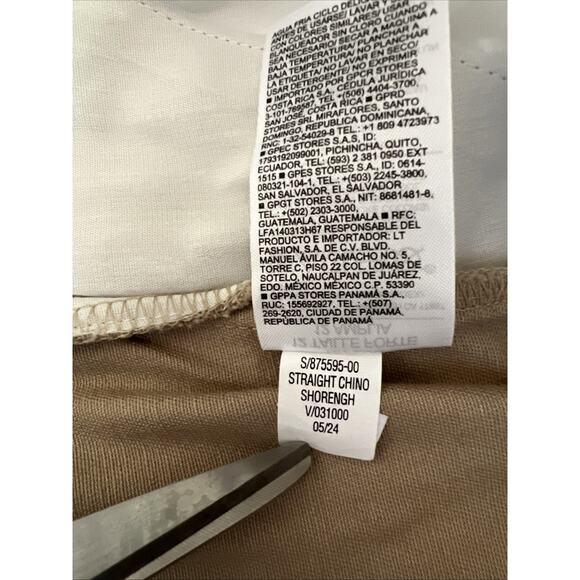 Old Navy Pants Women's 14 Plus Khaki Chino Straight Built In Flex Preppy Office - Picture 6 of 10